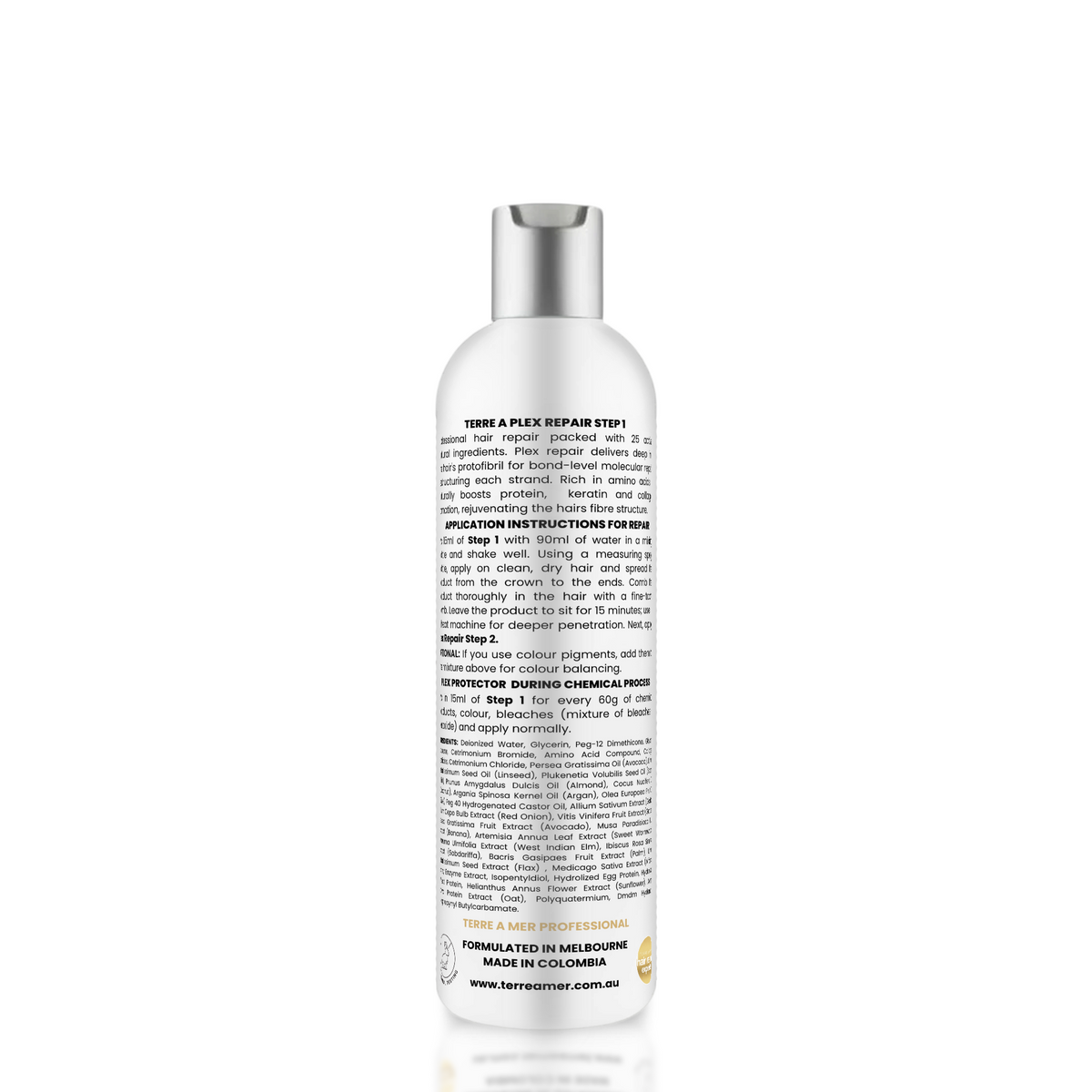 terreamer Plex Repair Step 1 250ml - Hair Bond Treatment (Keratin, Collagen & Elastin)