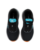 Sfida Brazen Boys Lace Up Runners - Black/Teal (Kids Sneakers/Shoes)