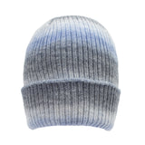 Dents Womens Ribbed Knit Beanie Hat - Pale Blue (Ombre Pattern)
