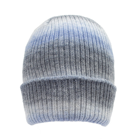 Dents Womens Ribbed Knit Beanie Hat - Pale Blue (Ombre Pattern)