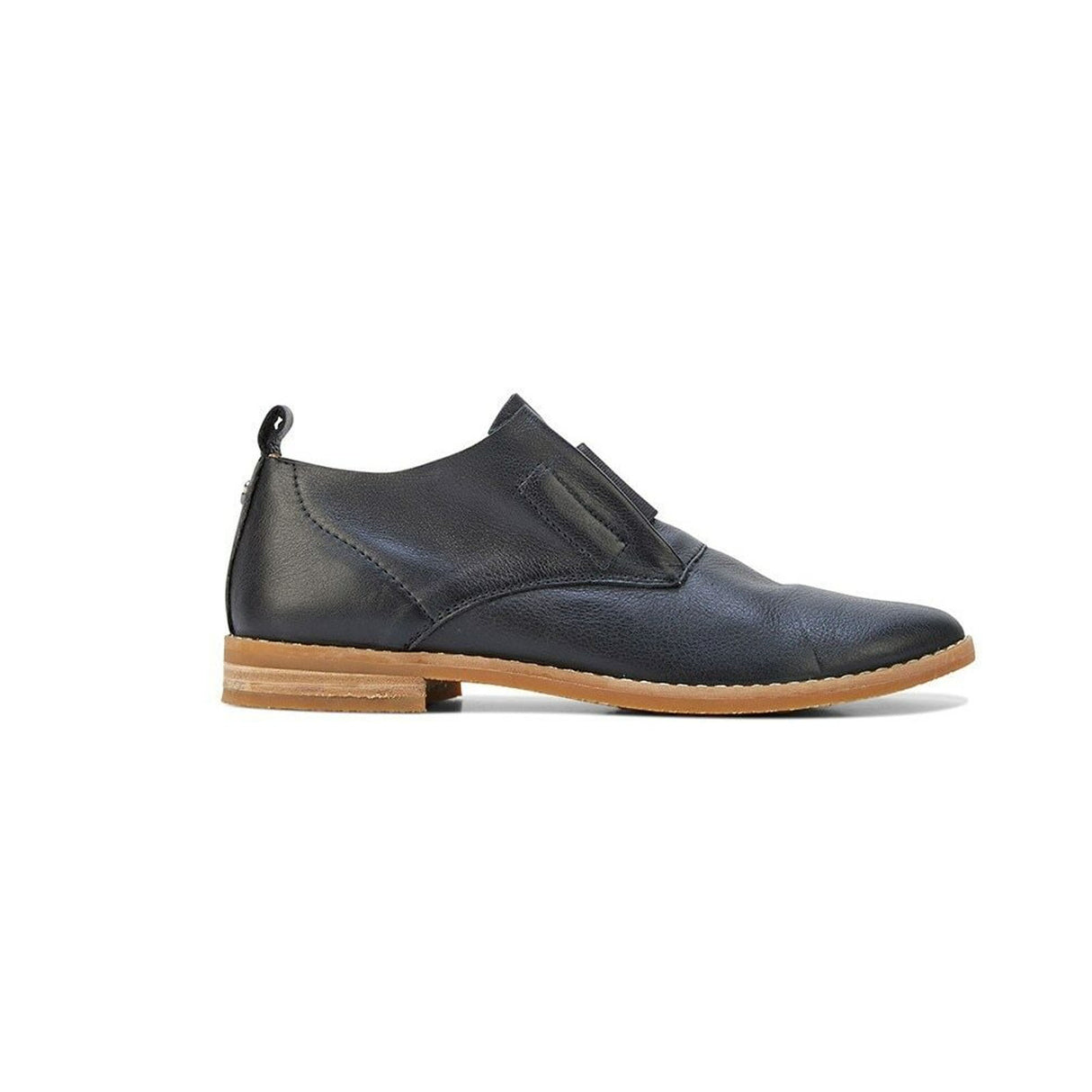 HUSH PUPPIES Women's Annerly Clever Flats Shoes Soft Leather Business Heels - Black