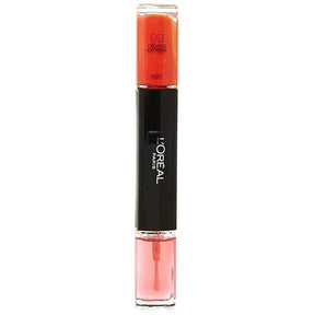 L'oreal Infallible Gel Effect Dou Nail Polish & Top Coat - 013 Orange Extreme