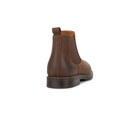 Hush Puppies Men's Hanger Chelsea Slip-On Boots Shoes Ankle Combat - Brown