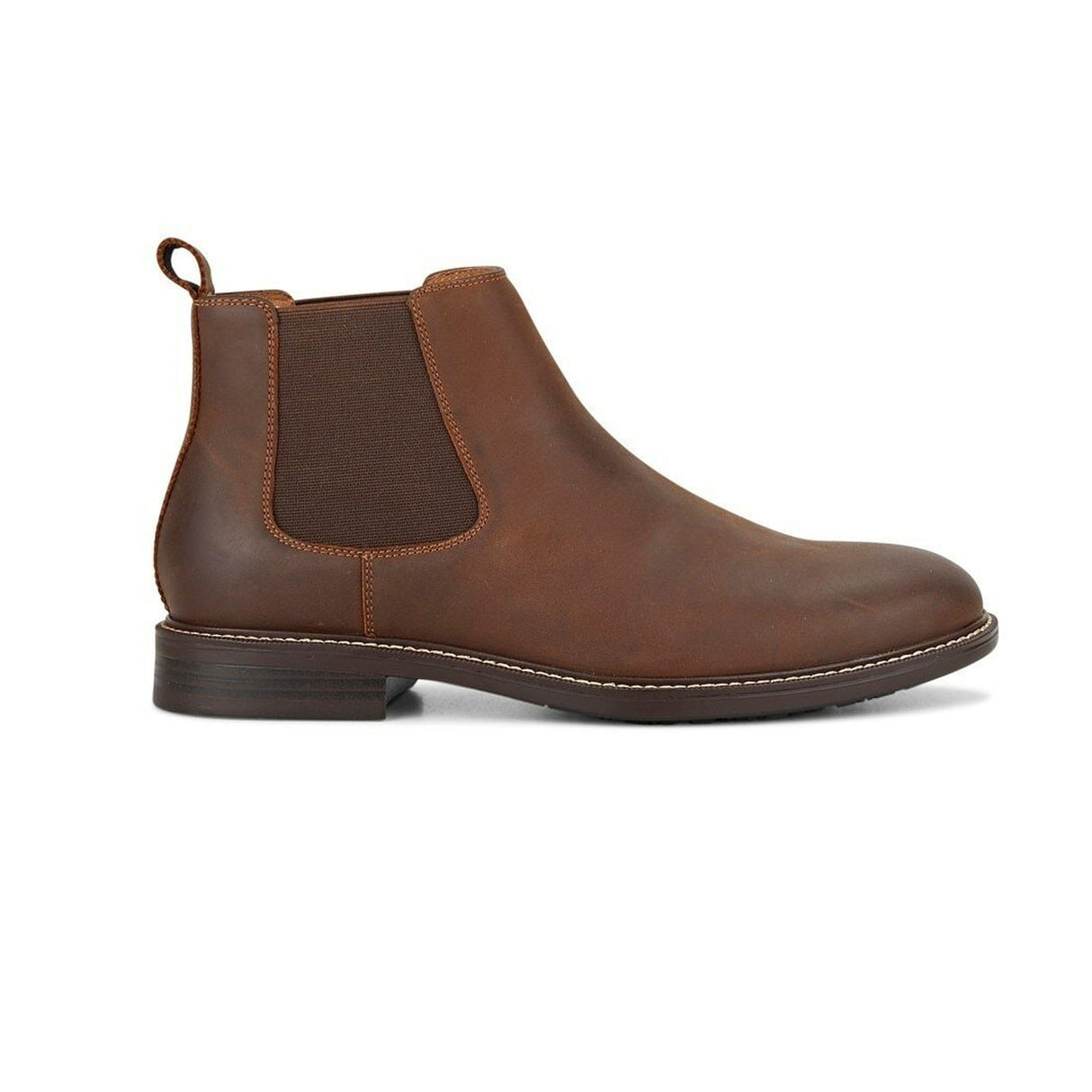 Hush Puppies Men's Hanger Chelsea Slip-On Boots Shoes Ankle Combat - Brown