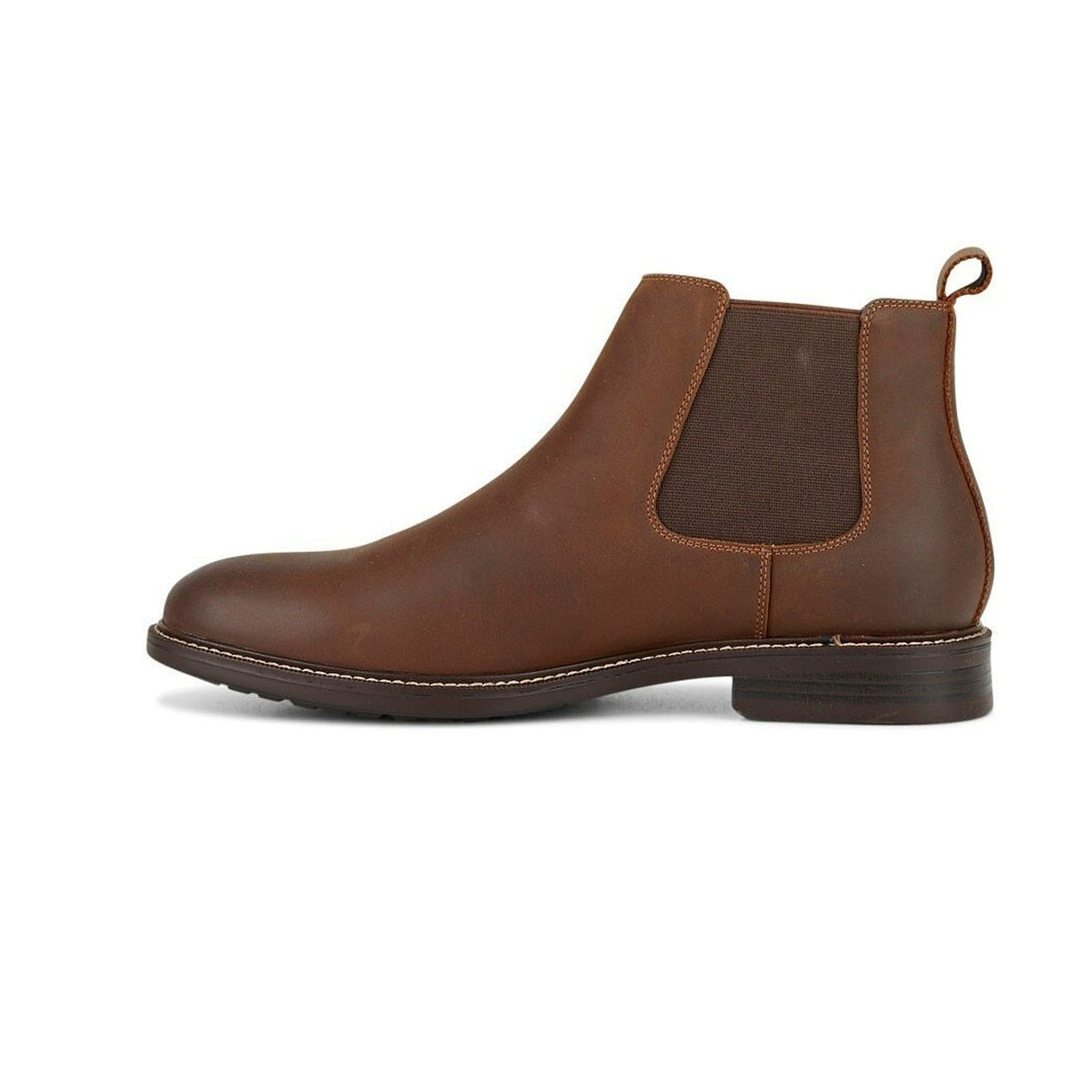 Hush Puppies Men's Hanger Chelsea Slip-On Boots Shoes Ankle Combat - Brown