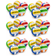6x Volleyball Size 5 Official Indoor/Outdoor Ball Bulk Pack - Assorted Colours