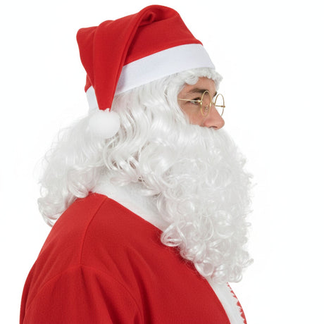 Adult Mens Santa Claus Hat & Beard Set Christmas Xmas Kit