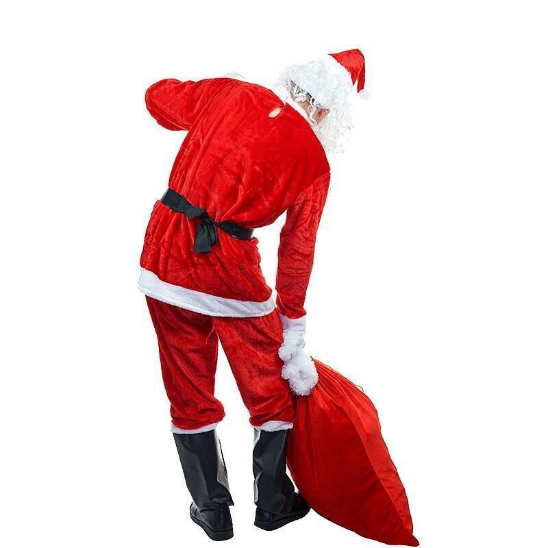 PREMIUM DELUXE LUXURY ADULT SANTA CLAUS COSTUME Suit Father Xmas Party Outfit