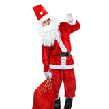 Adult Premium Deluxe Luxury Santa Claus Costume Suit - Father Christmas (Xmas Party)