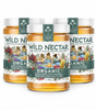 3x Wild Nectar Organic Raw Australian Honey Bulk Pack - 350g Glass Jar & 100% Cold Extracted