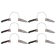 6x Halloween Fake Knife Through Head Headband Bulk Pack - Horror Party Prank Joke