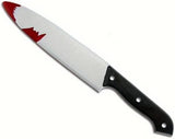 30cm Fake Plastic Halloween Knife Costume Party Scary Accessory Prop w/ Blood