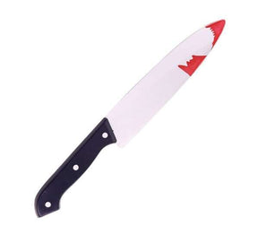 30cm Fake Plastic Halloween Knife Costume Party Scary Accessory Prop w/ Blood