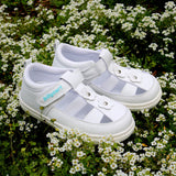 Billycart Layla Girls Wide-Fit Sandals - White (Toddler Shoes)