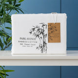 Park Avenue 500TC Natural Bamboo Cotton Bed Sheet Set - White (Anti-Wrinkle Satin Finish)