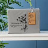 Park Avenue 500TC Natural Bamboo Cotton Bed Sheet Set - Charcoal (Anti-Wrinkle Satin Finish)