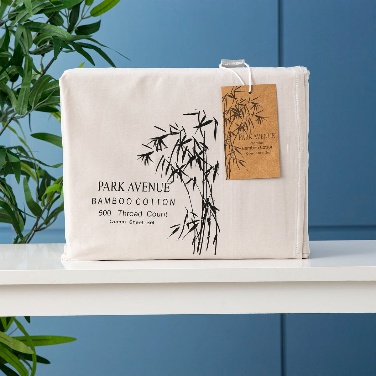 Park Avenue 500TC Natural Bamboo Cotton Kids Bed Sheet Set - Dove (Anti-Wrinkle Satin Finish)