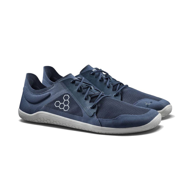 Vivobarefoot Mens Primus Lite IV Barefoot Shoes - Midnight Blue (Lightweight Recycled Runners)