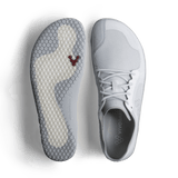 Vivobarefoot Mens Primus Lite 3.5 Barefoot Shoes - Mineral White (Lightweight Recycled Runners)