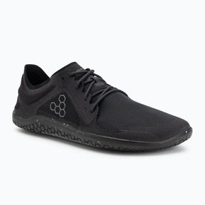 Vivobarefoot Mens Primus Lite 3.5 Barefoot Shoes - Obsidan Black (Lightweight Recycled Runners)