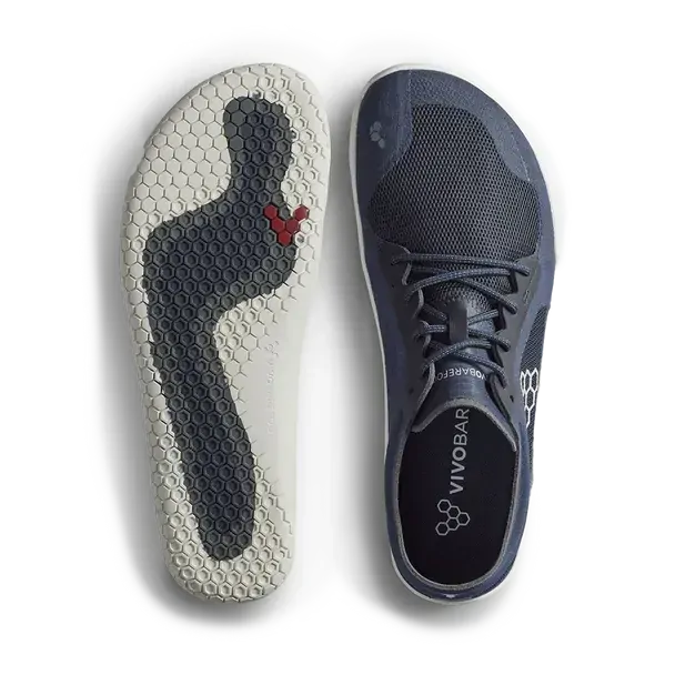 Vivobarefoot Primus Lite 3.5 Mens Barefoot Shoes Minimalist Running Trainer in Midnight