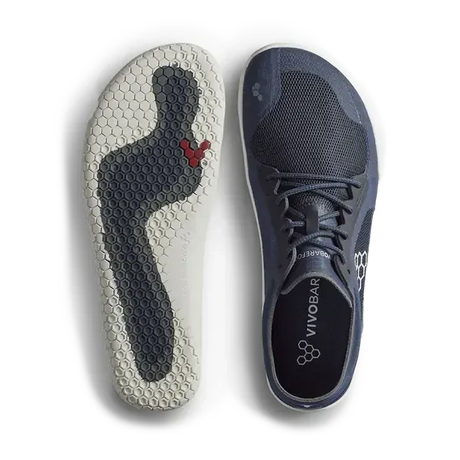 Vivobarefoot Primus Lite 3.5 Mens Barefoot Shoes Minimalist Running Trainer in Midnight