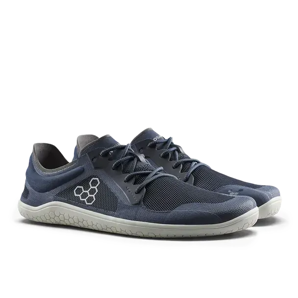 Vivobarefoot Primus Lite 3.5 Mens Barefoot Shoes Minimalist Running Trainer in Midnight