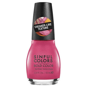 Sinful Colors Bold Color Nail Polish Pink Sneaker Texture 15ml - 2680 Fit Chick
