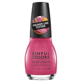Sinful Colors 15ml Bold Colour Pink Sneaker Texture Nail Polish - 2680 Fit Chick