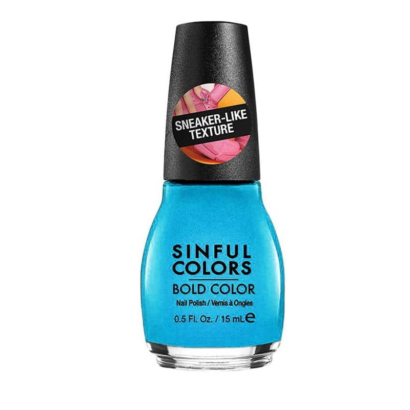 Sinful Colors 15ml Bold Colour Texture Nail Polish - 2683 Double Time Blue