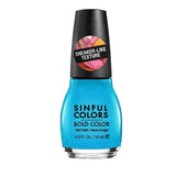 Sinful Colours Bold Colour Texture Nail Polish in 15ml - 2683 Double Time Blue