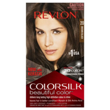 Revlon ColorSilk 3D Permanent Hair Colour with Keratin - 20 Brown/Black