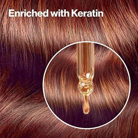 3x Revlon ColorSilk Beautiful 3D Permanent Hair Colour with Keratin Pack - 40 Medium Ash Brown
