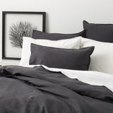 Renee Taylor Cavallo Stonewashed French Linen Quilt Cover Set - Magnet