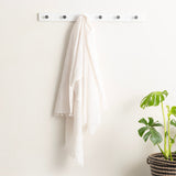 Renee Taylor Cavallo Stonewashed French Linen Decorative Throw Blanket - White (130 x 200cm)
