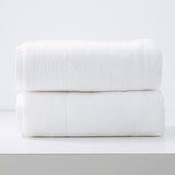 Renee Taylor Aireys 650 GSM Zero Twist Cotton Bath Towel Set - Snow (2 to 14 Piece Packs)