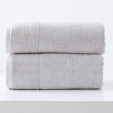 Renee Taylor Aireys 650 GSM Zero Twist Cotton Bath Towel Set - Vapour (2 to 14 Piece Packs)