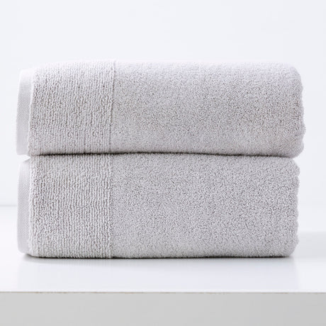 Renee Taylor Aireys 650 GSM Zero Twist Cotton Bath Towel Set - Vapour (2 to 14 Piece Packs)