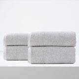 Renee Taylor Aireys 650 GSM Zero Twist Cotton Bath Towel Set - Vapour (2 to 14 Piece Packs)