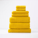 Renee Taylor Aireys 650 GSM Zero Twist Cotton Bath Towel Set - Spice (2 to 14 Piece Packs)