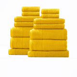 Renee Taylor Aireys 650 GSM Zero Twist Cotton Bath Towel Set - Spice (2 to 14 Piece Packs)