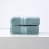 Renee Taylor Brentwood 650 GSM Low Twist Cotton Bath Towel Set - Grey Mist (2 to 14 Piece Packs)