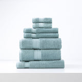 Renee Taylor Brentwood 650 GSM Low Twist Cotton Bath Towel Set - Grey Mist (2 to 14 Piece Packs)