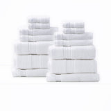 Renee Taylor Brentwood 650 GSM Low Twist Cotton Bath Towel Set - Bright (2 to 14 Piece Packs)
