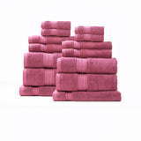 Renee Taylor Brentwood 650 GSM Low Twist Cotton Bath Towel Set - Rosebud (2 to 14 Piece Packs)