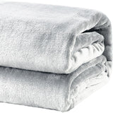 Renee Taylor Heavy Weight Acrylic Mink Blanket - Dove (220 x 240cm)