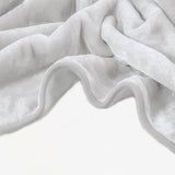 Renee Taylor Heavy Weight Acrylic Mink Blanket - Dove (220 x 240cm)