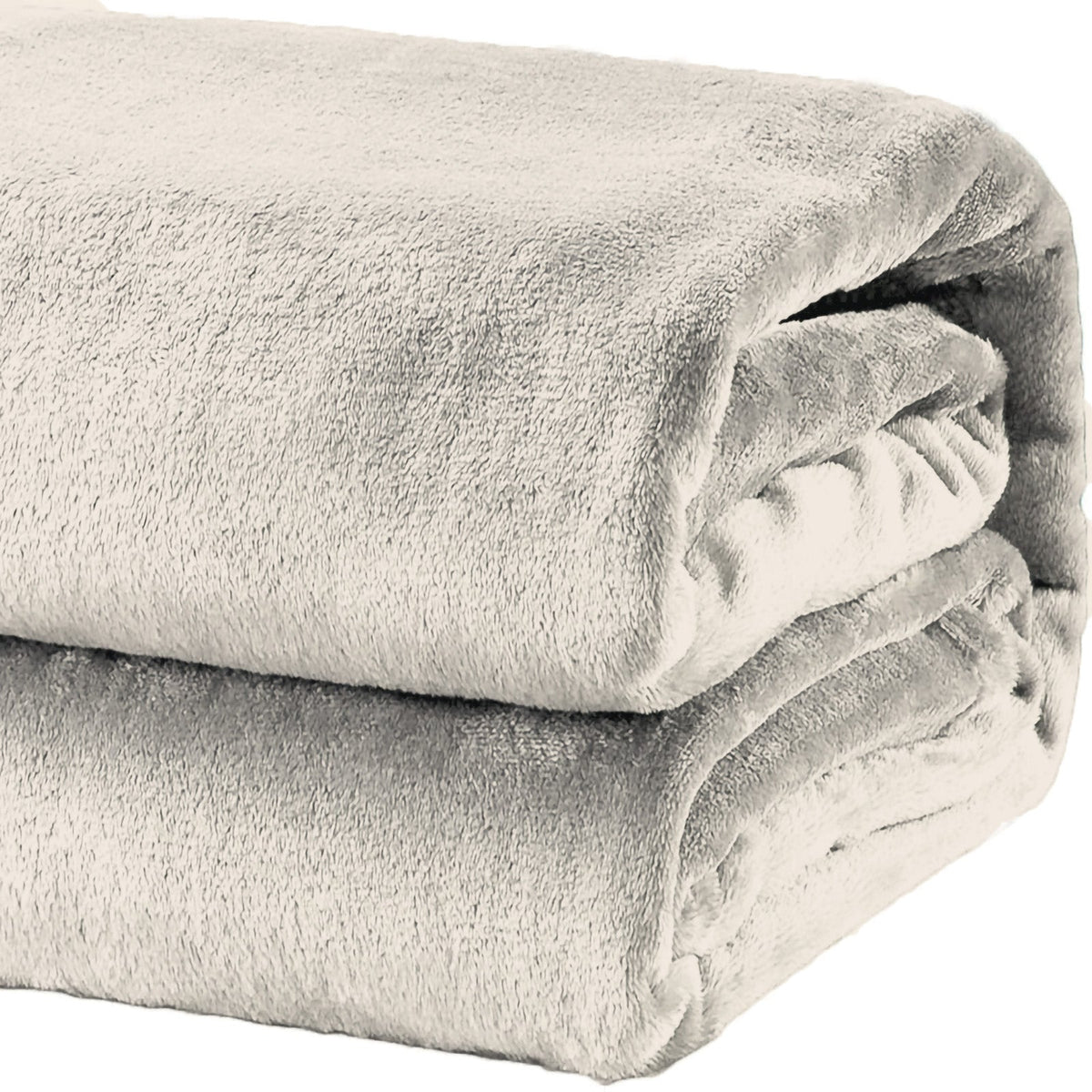 Renee Taylor Heavy Weight Acrylic Mink Blanket - Taupe (220 x 240cm)