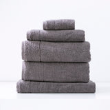 Renee Taylor Aireys 650 GSM Zero Twist Cotton Towels - Nickel (Bath, Hand & Face Towel/Bath Sheet & Bath Mat)