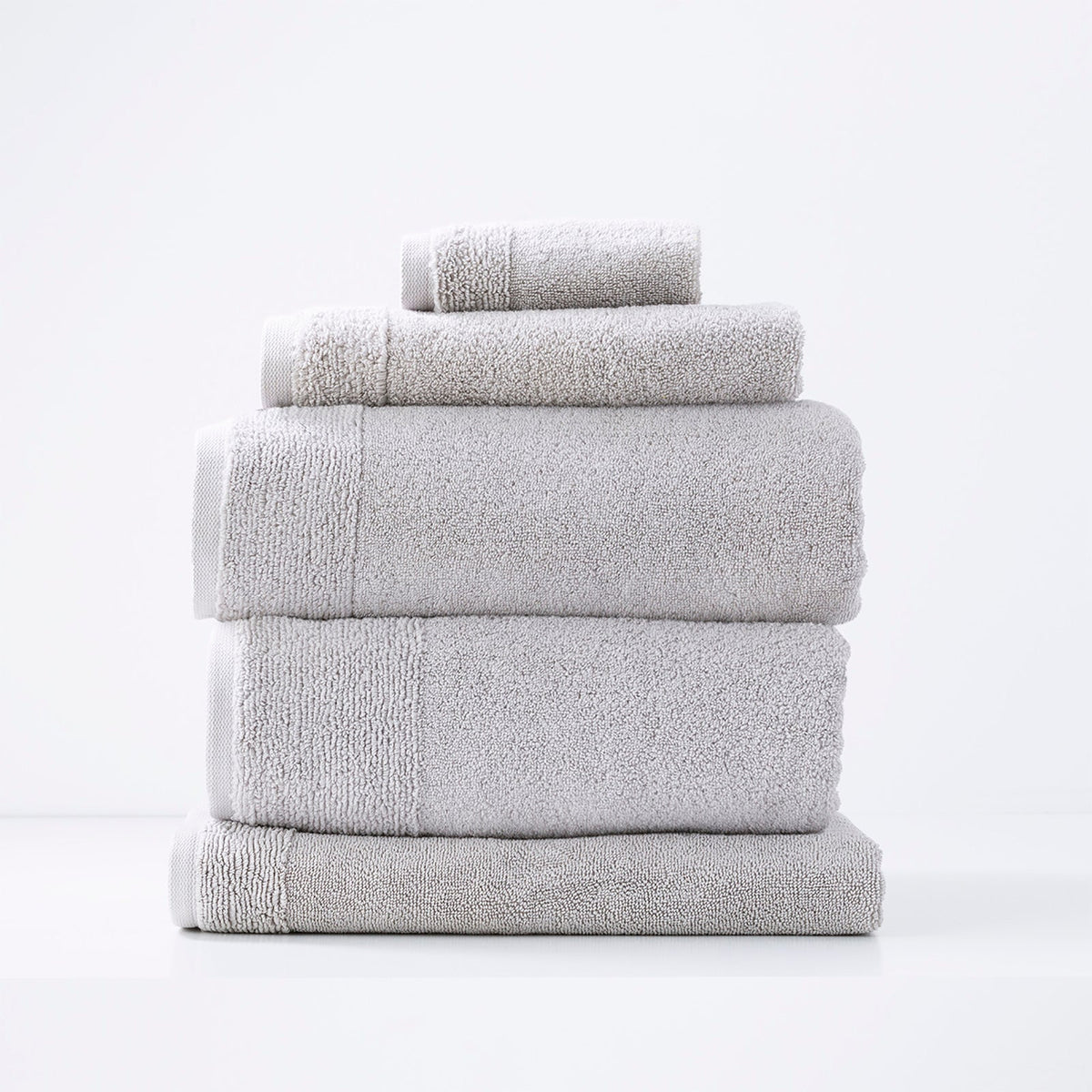 Renee Taylor Aireys 650 GSM Zero Twist Cotton Towels - Vapour (Bath, Hand & Face Towel/Bath Sheet & Bath Mat)